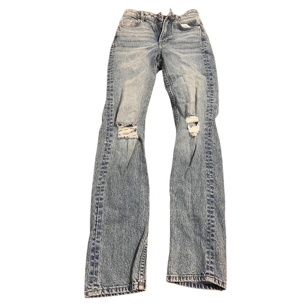 Vintage High Waist - Light Washed Ripped Jeans